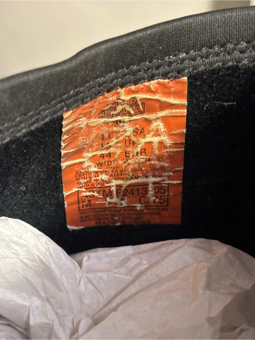 Harley-Davidson Black Leather Engineer Boots with Harness Strap